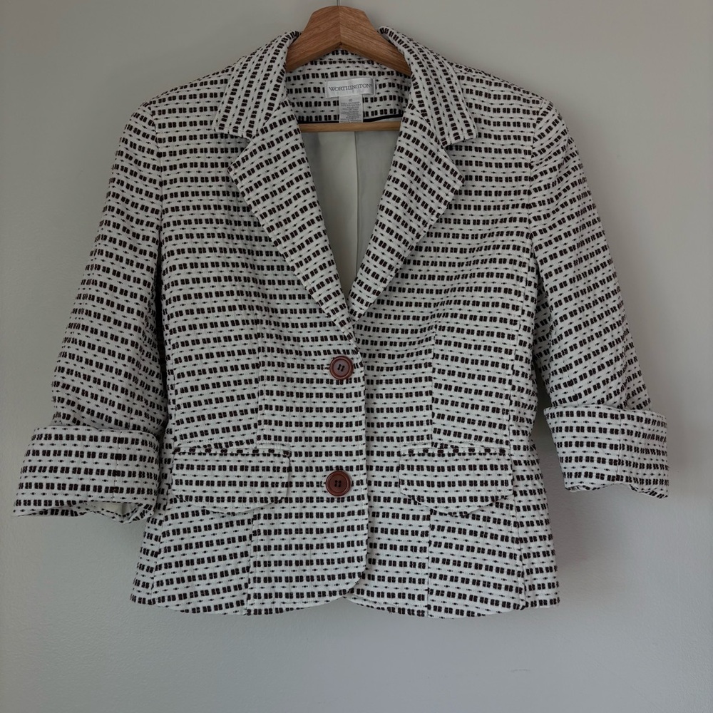 Worthington Geometric Print Blazer – Women’s Size 10